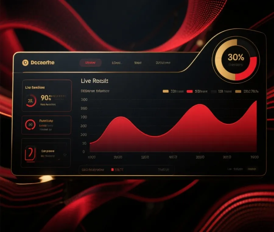 开奖结果与走势图页面示意图